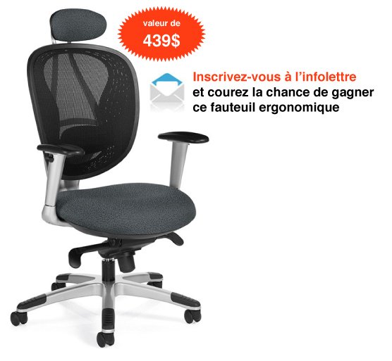 fauteuil de bureau Avanti par Global