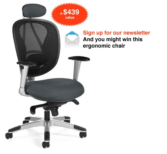 Win an ergonomic chair global avanti office chair