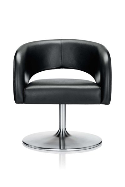 chaise Choo par Boss Design en cuir noir