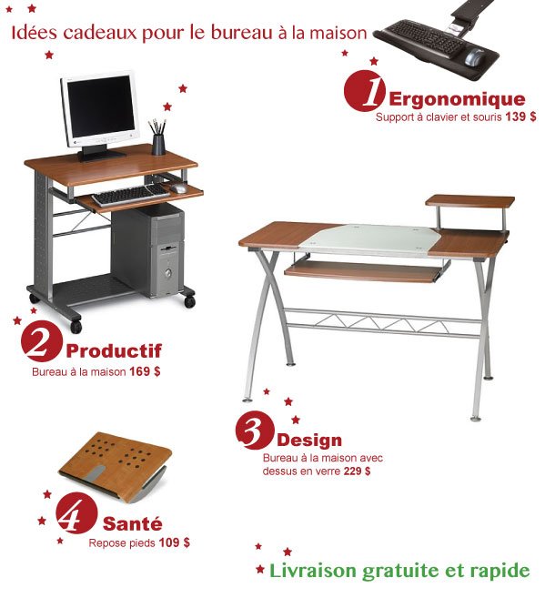 cadeaux pour le bureau &agrave; la maison