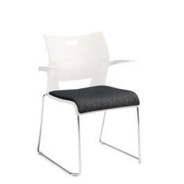Global Guest Cafeteria Stacking Office Chair Duet 6622/6623