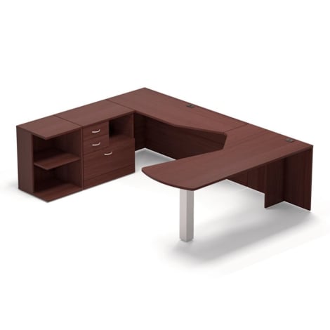 Global ZIRA - Computer U shape desk ZL-7 - LEFT HAND SIDE APPLICATION - QTM