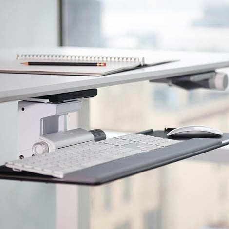 Humanscale - Support à clavier pour table Float - Blanc