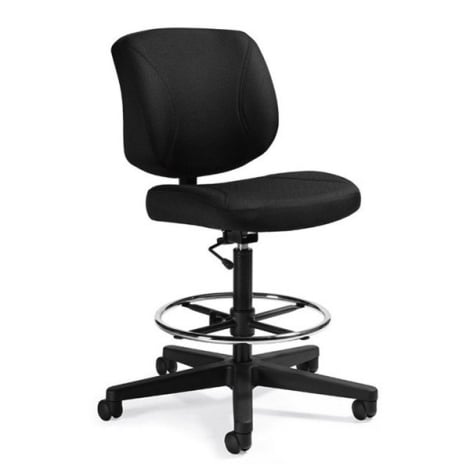 Global Yoho OTG2796 Fauteuil dessinateur avec appui-pieds - Jenny JN02 Ébène