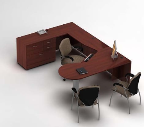 Global ZIRA - Computer Desk Suite ZL-13 - Left hand side application