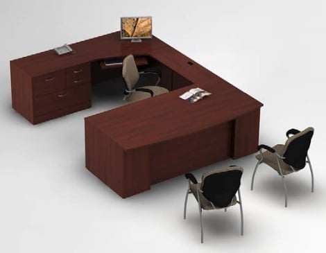 Global ZIRA - Computer desk suite ZL-16 - Left hand side application