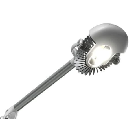 Détail de la lampe Element de Humanscale - Durée de vie de 50 000 heures - Argent