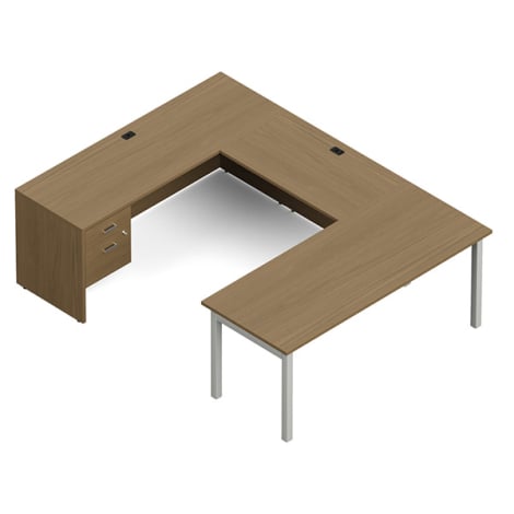 Global Ionic Bureau en U Réversible - Ionic MLP228