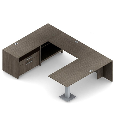 Global Princeton PRC512R - U Shape Desk - Left hand side