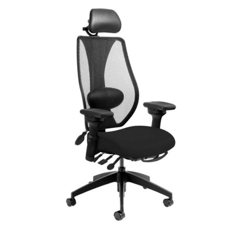 tCentric Hybrid - Ergonomic Chair - Black Frame - Fabric - Onyx 2016 - Open House