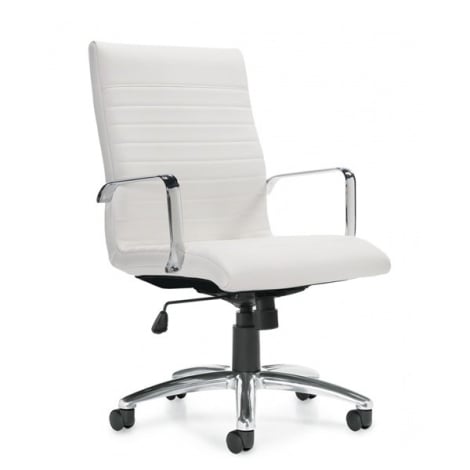 Global MVL11730 Ultra - High back tilter leather chair