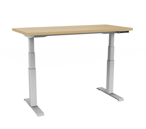 ErgoCentric UpCentric UP2L - Silver base - Maple Top