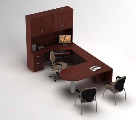 Global Office Desk ZIRA - Desk Office Suite ZL-2 - Left hand side