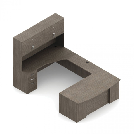 Global Office Desk ZIRA - Computer desk suite ZL-5 - Left hand side application