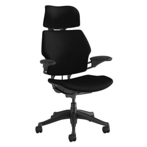 Humanscale Freedom - Graphite Frame - Fourtis Black Fabric
