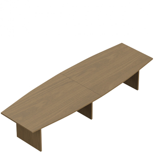 Newland 12' Boardroom Table, Boad Shaped - NL144BT