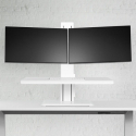 Humanscale Adjustable Desk Converter - Quickstand ECO - Dual monitors