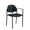 Global Comet 2171WS Stacking Arm Chair - Sprinkle - Black S110