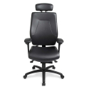 ErgoCentric 24Centric - Chaise Durable - Cuir noir