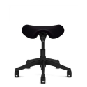 Humanscale Pony Saddle - V101 Noir - Base graphite - Ajustable en hauteur sur 5