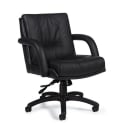 Global Arturo 3993 - Fauteuil basculant en cuir - Cuir et similicuir noir 450-550