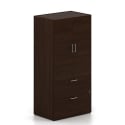 Concept 300 par Lacasse 3NNE-203665LFB Armoire avec portes et 2 tiroirs classeurs latéraux