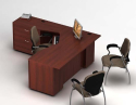 Global ZIRA - Computer desk suite for managers or executives ZL-19 -Left hand side application