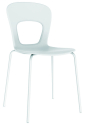 Magnuson Group Chaise d'Intérieur-Extérieur - RIVISTA - Blanc et insertion grise
