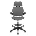 Humanscale Freedom - Chaise Dessinateur - Bâti Graphite - Tissu Fourtis Nimbus FT56