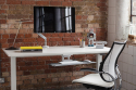 Humanscale Liberty - Filet Blanc, Polyurethane Blanc (lotus) & Bâti aluminium accent noir