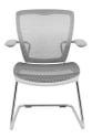 Nightingale Chaise d'Invité & Dos en Mesh - OXO 65 - Blanc - Vue de face