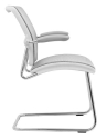 Nightingale Chaise d'Invité & Dos en Mesh - OXO 65 - Blanc - Vue de côté