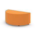 Global Craft MVL13008 - Half-Round Pouf - Yellow