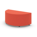 Global Craft MVL13008 - Half-Round Pouf - Red