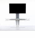 Humanscale QuickStand - Fixed to height adjustable desk converter - Single - Platform raised