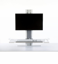 Humanscale QuickStand - Fixed to height adjustable desk converter - Single - Platform raised