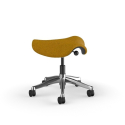 Humanscale Pony Saddle - Coda 2 Laine Miel Ambré CD44 - Base Aluminium