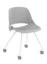 Humanscale Chaise d'Appoint - Trea - Base quatre pattes et roulettes