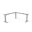 ErgoCentric UpCentric UP3L - L-Shape Electric Standing Desk Base - Silver Frame