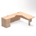 Global ZIRA ZL-22 - Computer L shape desk - LEFT HAND SIDE APPLICATION - TMP