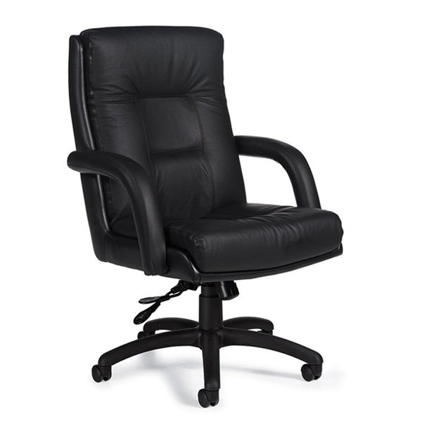 Global Arturo 3992 - Executive High Back Pneumatic Chair - Leather - Mock Leather Black 450-550