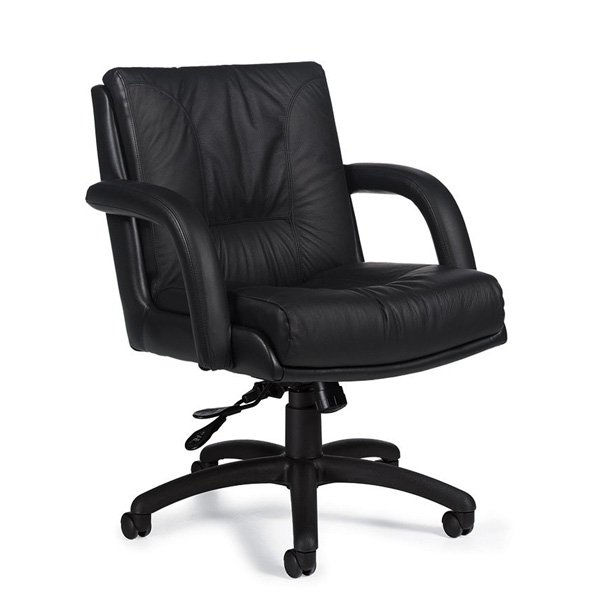 Global Arturo 3993 - Fauteuil basculant en cuir - Cuir et similicuir noir 450-550