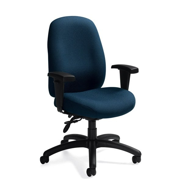 Global Granada Deluxe 1171-5 - Chaise opérateur Deluxe - Tissu Imprints - IM76 Marin