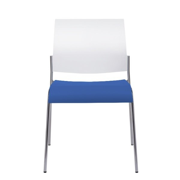AllSeating Tuck - Stacking Chair - Cotton Back - Indigo Seat