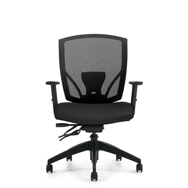 Global Ibex MVL2803 Office multi-tilter chair with Mesh back - Front view
