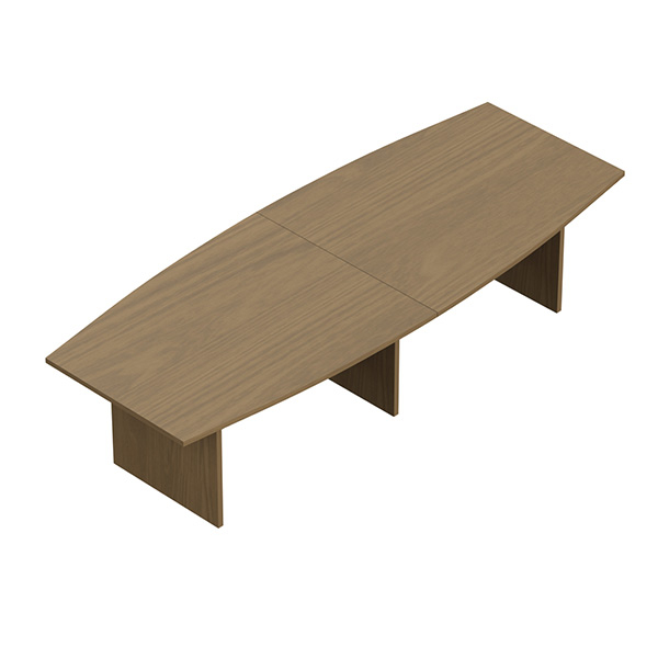 NL120BT - Boat shape conference laminate table 120