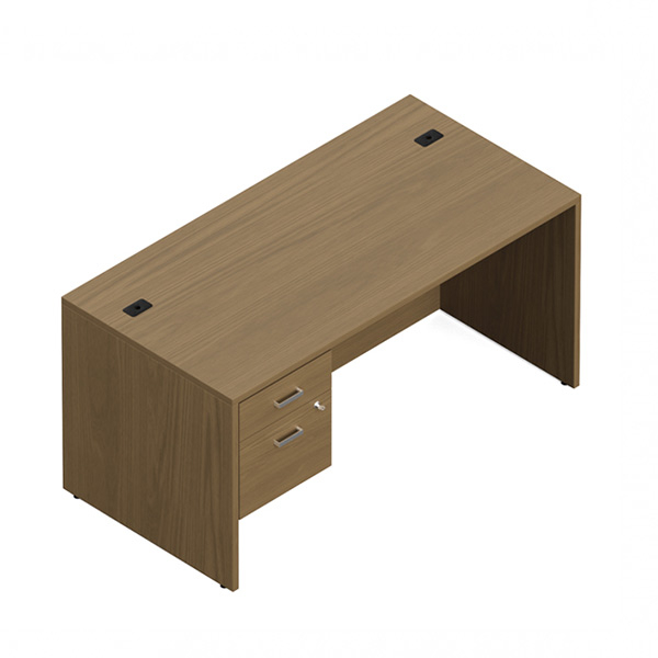 Global Single BF pedestal desk - Newland NLP111