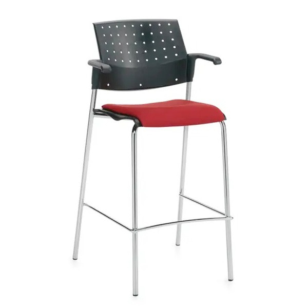 Sonic 6564 - Bar height stool with upholstered seat
