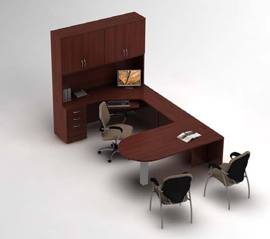 Global Office Desk ZIRA - Desk Office Suite ZL-2 - Left hand side