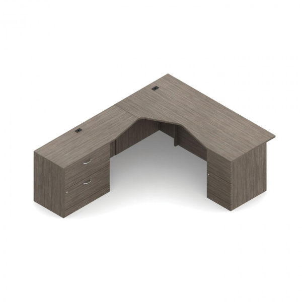 Global ZIRA - Computer desk suite for managers or executives ZL-19 -Left hand side application